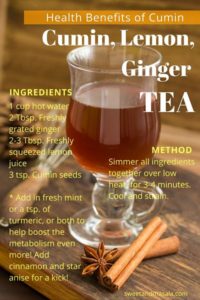 Cumin, Lemon, Ginger, Tea