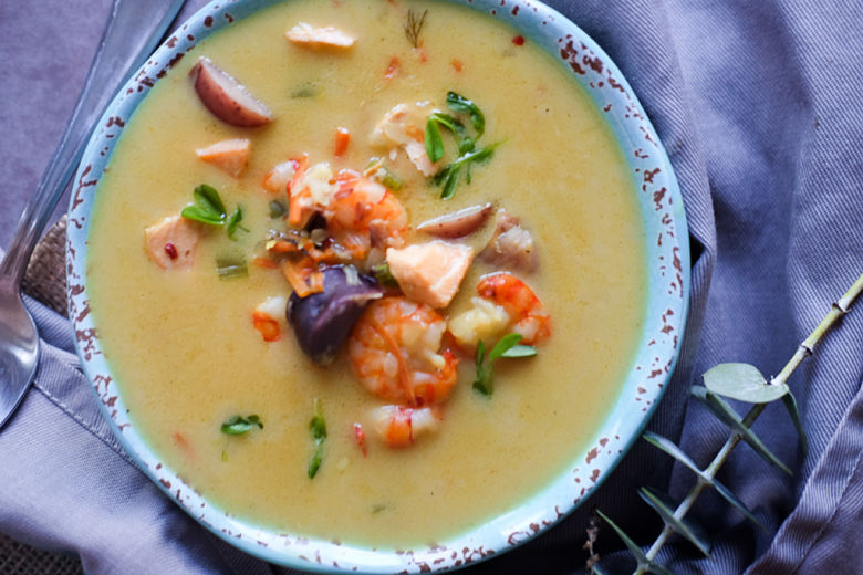 Whole 30 Approved Seafood Chowder