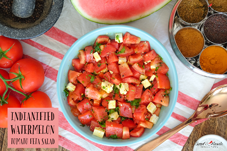 Indian Tomato Watermelon Salad